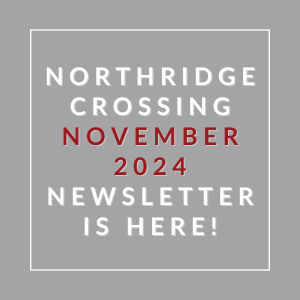 a gray background with white and red text and the words northern crossing october 2013