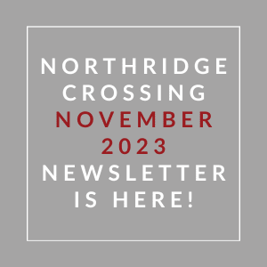 a gray background with white and red text and the words northern crossing october 2013