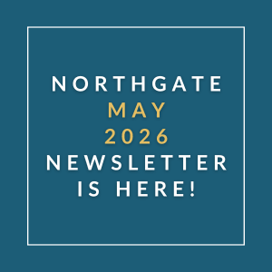 The image announces the availability of the Northgate April 2026 newsletter.