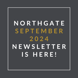 a white box with the words northeast september 2024 newsletter is here
