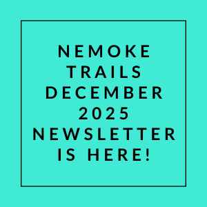 The image announces the release of the Nemoke Trails December 2025 newsletter.