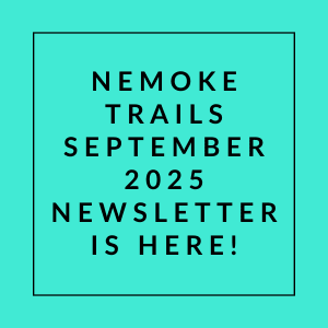 The image announces the release of the Nemoke Trails September 2025 newsletter.