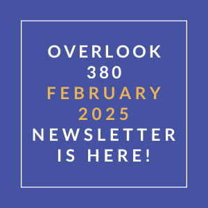 an orange background with the words overlay 360 january 2024 newsletter is here
