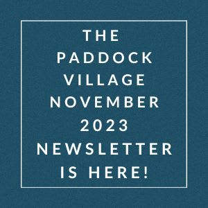 a white box with the words the padlock village december 2223newsletter