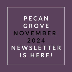 an image of a peach grove october 2024 newsletter is here