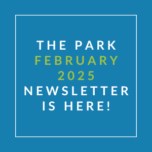 The image announces the availability of the Park January 2025 newsletter.