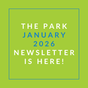 The image announces the availability of the Park January 2026 Newsletter.