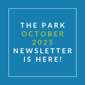 The image announces the availability of the Park October 2025 newsletter.