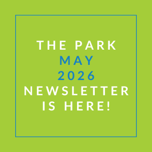 The image announces the availability of the park's newsletter for May 2026.