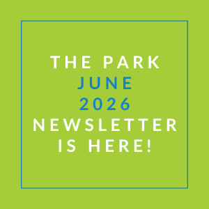 The image announces the availability of the park's June 2026 newsletter.