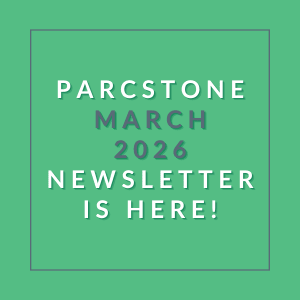 The image announces the availability of the Parcstone March 2026 newsletter.