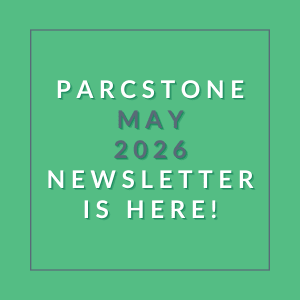 The image announces the availability of the Parcstone May 2026 newsletter.