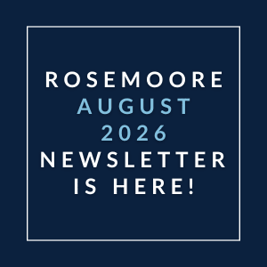 The image announces the release of the Rosemore July 2026 newsletter.