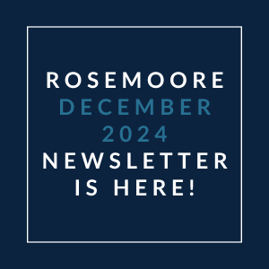 a white box with the words roscoe november 2024 newsletter is here