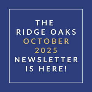 the ridge oaks november 22 23 newsletter is here logo