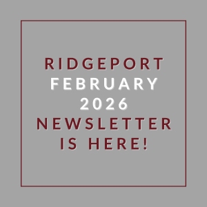 A newsletter for Ridgeport in February 2026 is available.