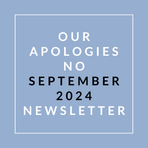 our apologies no september 2024 newsletter font error