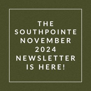 the front of a mug with the words the southeastern october 2024 newsletter is here