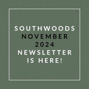 the logo of southern woods october 2024 newspaper is here