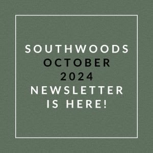 the logo of southern woods october 2024 newspaper is here