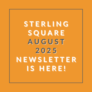 a picture of an orange background with the words staffing square august 23 newspaper is here