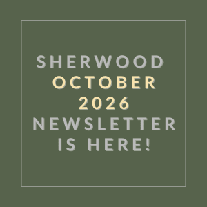 The image announces the Sherwood October 2026 newsletter.