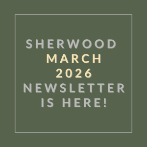 The image announces the availability of the Sherwood March 2026 newsletter.