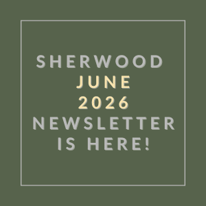 The image announces the Sherwood June 2026 newsletter.