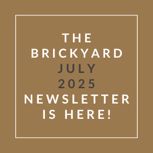 the brickyard august 2024 newsletter is here logo