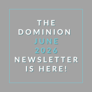 The image announces the availability of the Dominion June 2026 newsletter.