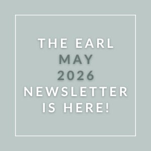 The image announces the availability of the Earl May 2026 Newsletter.