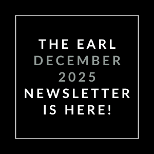 The image announces the availability of the Earl December 2025 Newsletter.