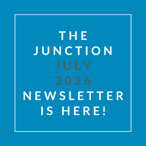 The image announces the availability of the Junction July 2026 newsletter.