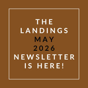 The image announces the availability of the Landings May 2026 newsletter.
