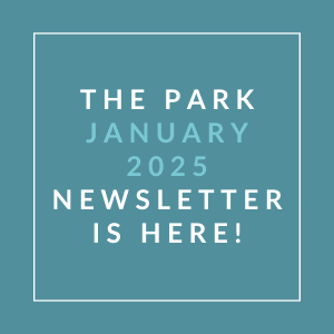 The image announces the availability of the Park January 2025 newsletter.
