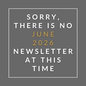 A message stating there is no June 2026 newsletter at this time.