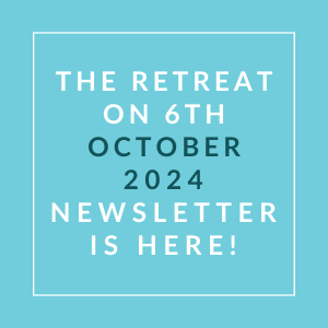 the retreat on 6th october 2020 newsletter is here text on blue background