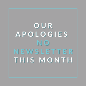 A message stating that there will be no newsletter this month.