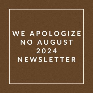 logo of a white house with the words we apologize and no august 2024 newsletter