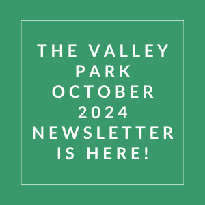 the value park october 2024 newsletter is here green background with white text