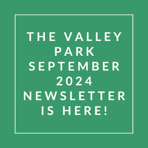 the value park september 2024 newsletter is here green background with white text