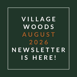 A green square with white text announcing the August 2026 newsletter.