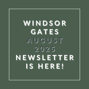 a green background with the words windsor gates august 23 newspaper is here