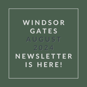 a green background with the words windsor gates august 23 newspaper is here