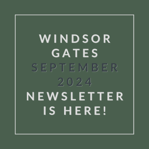 a green background with the words window gates september 2224 newsletter is here