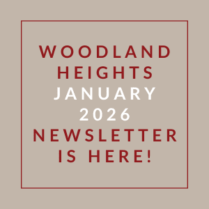 A newsletter for Woodland Heights is available for January 2026.