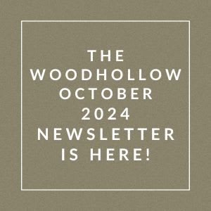 the logo for the wood hollow october 2024 newsletter is here