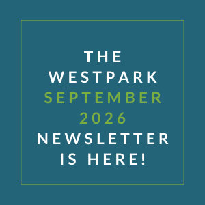 The image announces the availability of the Westpark September 2026 newsletter.