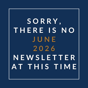 A message stating there is no June 2026 newsletter at this time.