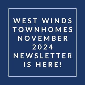 the white text on a blue background reads touchdowns october 2024 news here